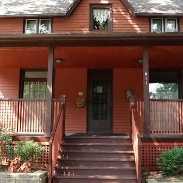 New porch front steps