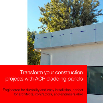 Aluminum Composite Panel (ACP / ACM) Gutter Lining and Soffit System in LA, CA