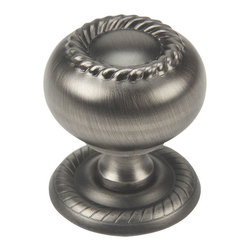 Cosmas - Cosmas 4040AS Antique Silver Hollow Cabinet Knob - Cabinet And Drawer Knobs
