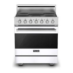 Viking 3 Series 30" Electric Self Clean Range, White | RVER3305BWH - Gas Ranges And Electric Ranges