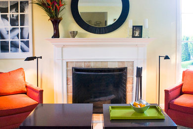 Trendy living room photo in San Francisco