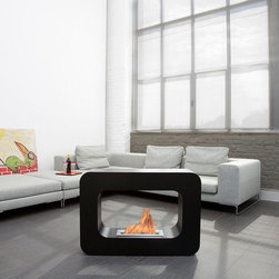 Bio-Blaze ORLANDO 39'' x 28'' Freestanding Bio-Ethanol Fireplace BB-O - Indoor Fireplaces