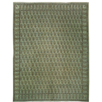 Traditional Rug, Ivories, 10'x13', Paisley, Handmade Wool