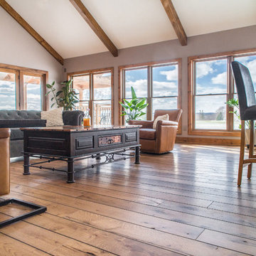 Rustic Home: hardwood flooring that removed health issues