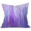 Sophia Buddenhagen Purple Stream Throw Pillow, 18"x18"