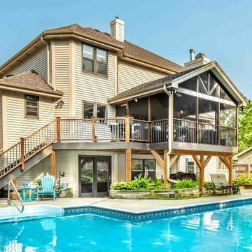 Screened Porch Overlooking the Pool
