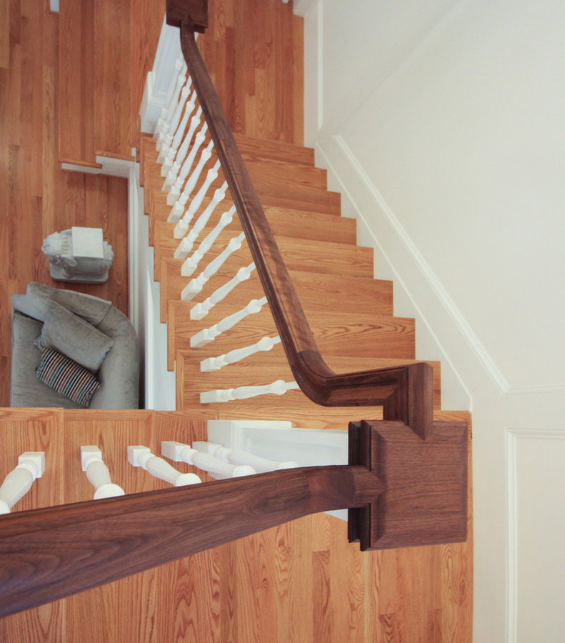 Elegant Wall-Mounted Craftsman Style Staircase, Arlington VA 22205