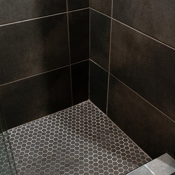 Moody Midcentury Bathroom Remodel