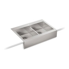 Kohler Vault Stainless Steel Apron-Front Kitchen Sink For 36" Cabinet