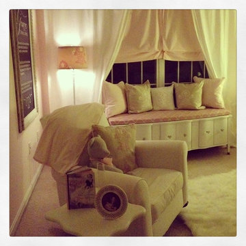 Baby Girl Nursery: Orchid and pale pink