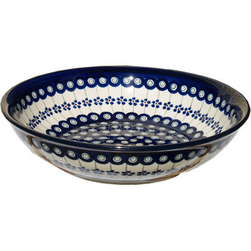 Polish Pottery Bowl 10", Pattern Number: 166A