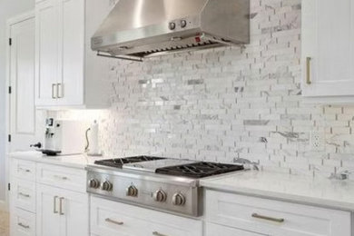 Transitional home design photo in Miami