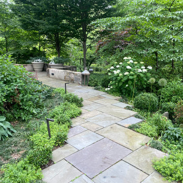 Inviting flagstone walkway