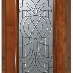 Prehung Exterior Single Door 80 Alder Hillsborough Full Lite Glass - Front Doors
