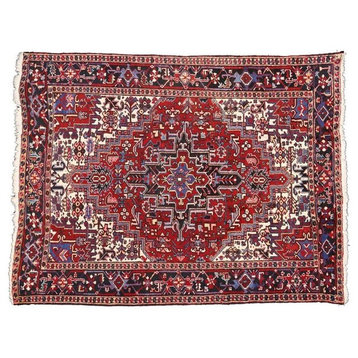 Vintage Persian Heriz Rug, 07'04 X 09'05