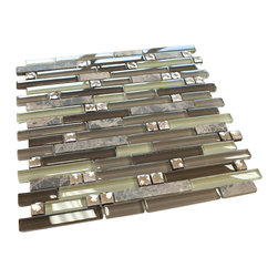 Soldier Stone Luxury Diamond Glass Mosaic Tile Collection - Home Accessories & Decor