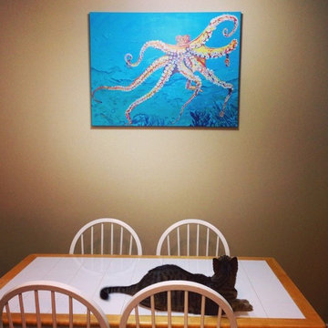 "Out of the Blue Octopus" Giclee on Canvas
