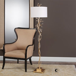 Bede Floor Lamp | Uttermost - Floor Lamps