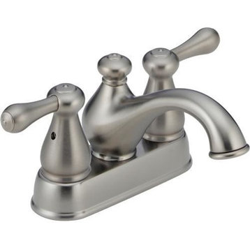 Delta Leland Two Handle Centerset Bathroom Faucet, Stainless, 2578LFSS-278SS