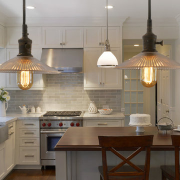 Classic White Kitchen in Southern Westchester