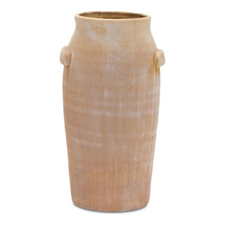 Terracotta Vase - Farmhouse - Vases - by Melrose International LLC