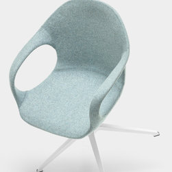 Elephant Trestle Swivel Armchair - Dining Chairs