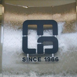 Stainless Steel and Black Powder Coated Wall Piece - Products