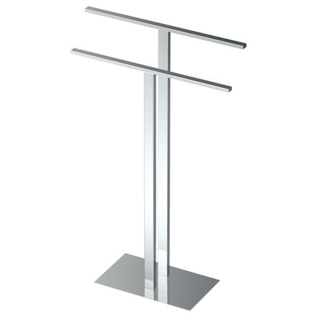 Gatco 1552 Double Bar Towel Stand - Chrome