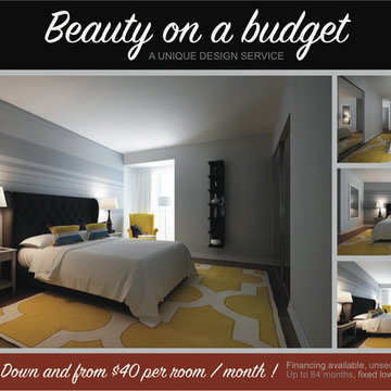 BEAUTY ON A BUDGET. Unique design service.