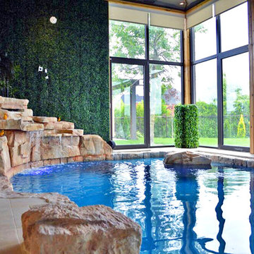 RicoRock Indoor Swimming Pool Waterfall