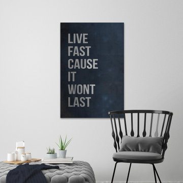 "Live Fast II" Painting Print on Wrapped Canvas