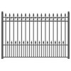 Aleko New 8'x5' Iron Driveway Steel Fence Prague Style