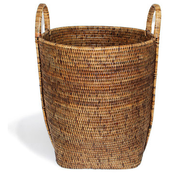 Rattan Round Laundry Basket With Loop