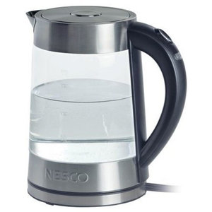 kalorik glass digital water kettle with color changing led lights