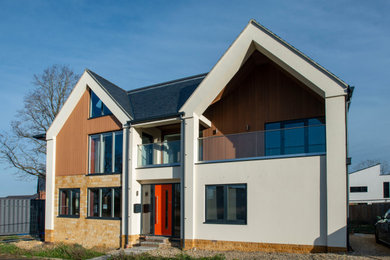 Modern house exterior in Oxfordshire.
