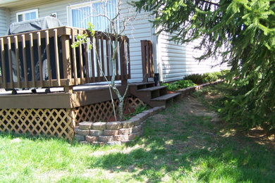 Inspiration for a large backyard deck remodel in Indianapolis