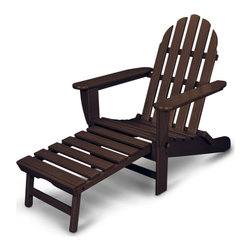 Polywood - Ivy Terrace Classics Ultimate Adirondack Chair, Mahogany - Adirondack Chairs