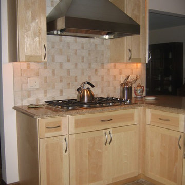 Bi-Level Kitchen AFTER and BEFORE