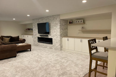 Example of a basement design in Detroit