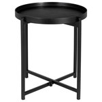 Surya - Surya Aracruz AZU-003 End Table, Black - Our Aracruz Collection offers an enduring presentation of the modern form that will competently revitalize your decor space. Made in India with Manufactured Wood, Metal. For optimal product care, wipe clean with a dry cloth. Manufacturers 30 Day Limited Warranty.