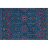 Loloi Gemology 2'6" x 7'6" Hand Made Wool Rug in Blue and Plum