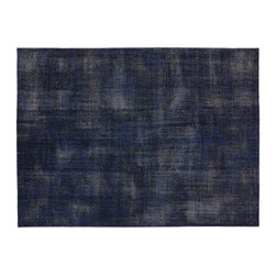 The Hill-Side Disintegrated Floral Blue Rug 9'x12' | CB2 - Area Rugs