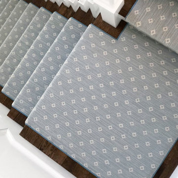 Blue Diamond Custom Stair Runner