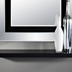 Decora Black Shelf Mirror - Deknudt Mirrors - Wall Mirrors
