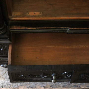 20th Century Ebonized Empire French Louis XVI Style Armoire