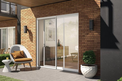 Example of a danish patio design in Other