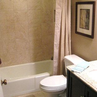 Neutral Tile Shower | Houzz