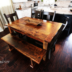 Reclaimed Wood Harvest Tables - Products