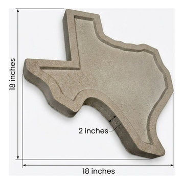 Lone Star Address Block (Texas Shape – 18" × 18" × 2")