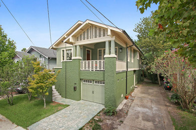 Inspiration for a craftsman home design remodel in New Orleans